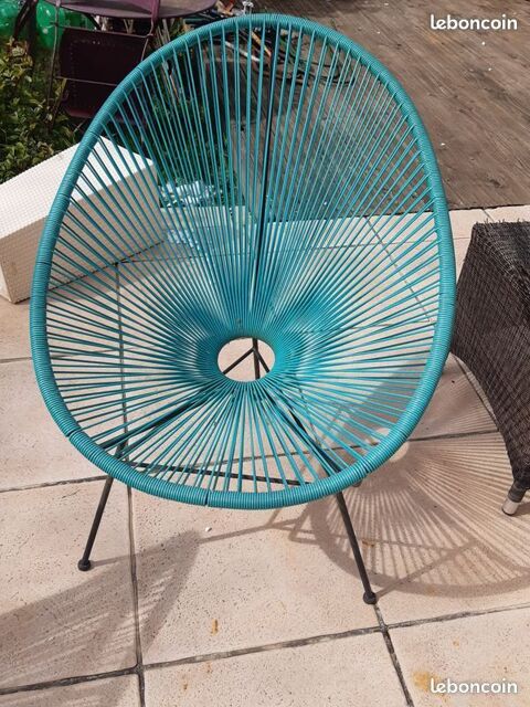 Vritable et Grand Fauteuil de jardin Acapulco bleu Design 65 Tinqueux (51)