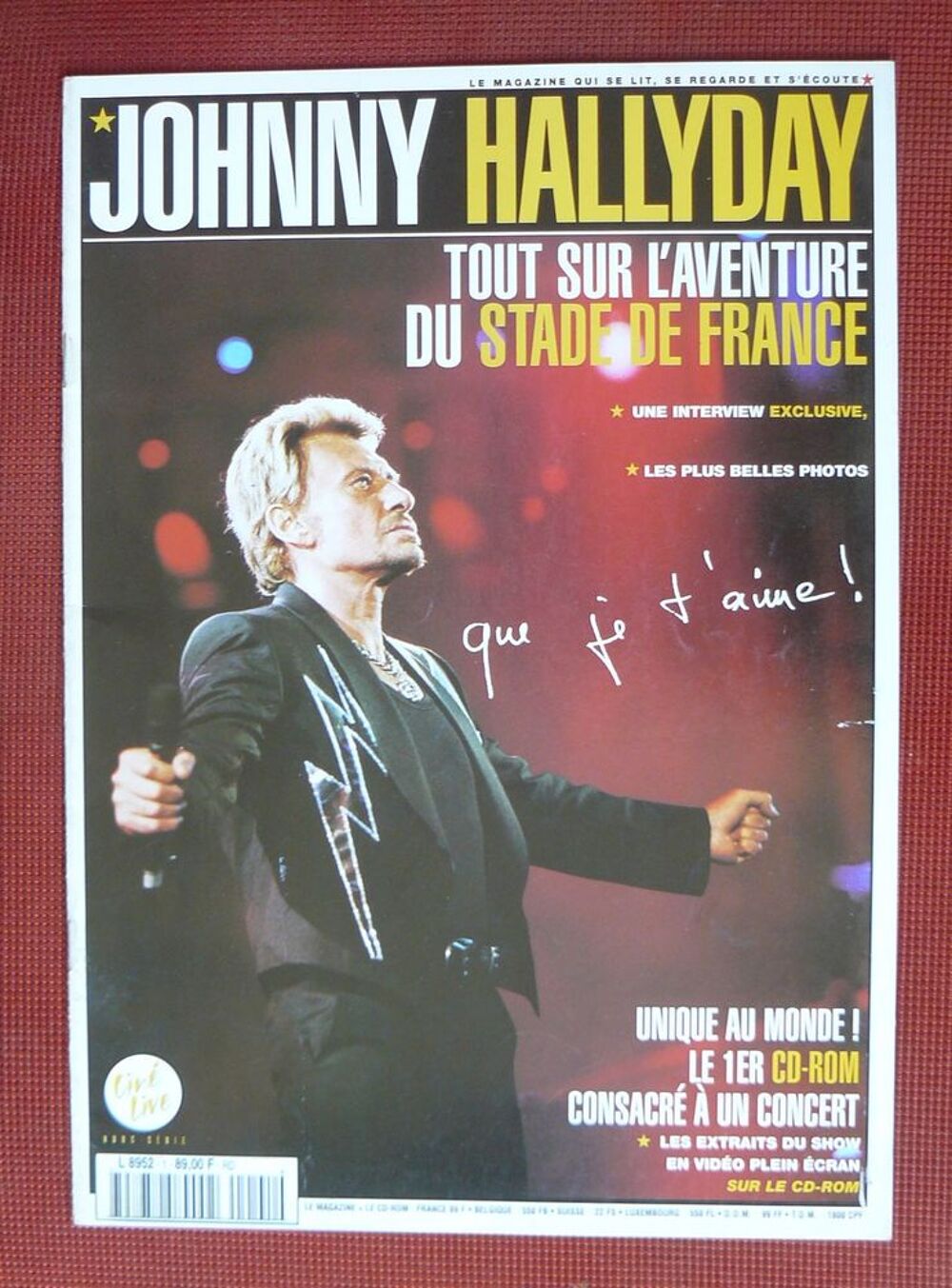 Magazine HALLYDAY : Tout sur l'aventure du Stade de France CD et vinyles