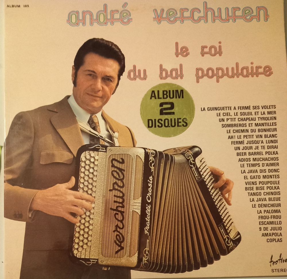 ANDRE VERCHUREB / 10 X DISQUES VYNIL 33 TOURS CD et vinyles