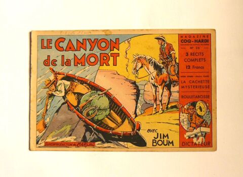 Jim Boum : Le canyon de la mort - Marijac - Coq Hardi n°25 10 Argenteuil (95)