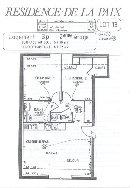   T3 centre Chauffailles Appartement - 3 pièce(s) - 47 m²