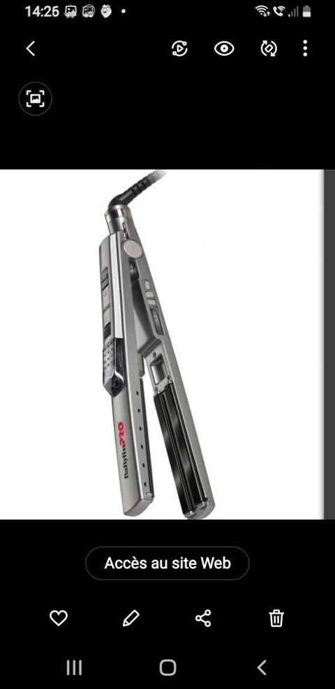 Lisseur pro   vapeur Babyliss 50 Compans (77)