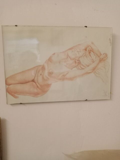 Tableau sanguine un Nu  30 Nice (06)