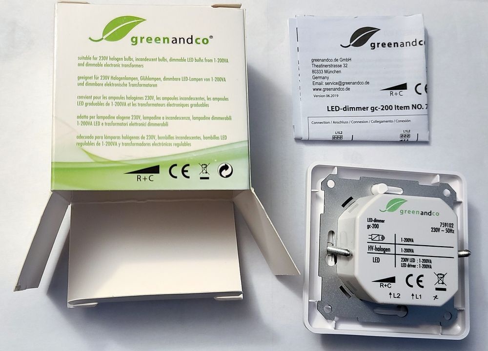 Variateur d'intensit&eacute; LED rotatif de 1-200 W ; jamais utils&eacute; Bricolage