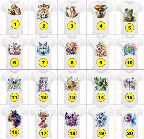 Tee Shirt Unisexe Col Rond Ajust� blanc 100% coton Bio 8 Pau (64)