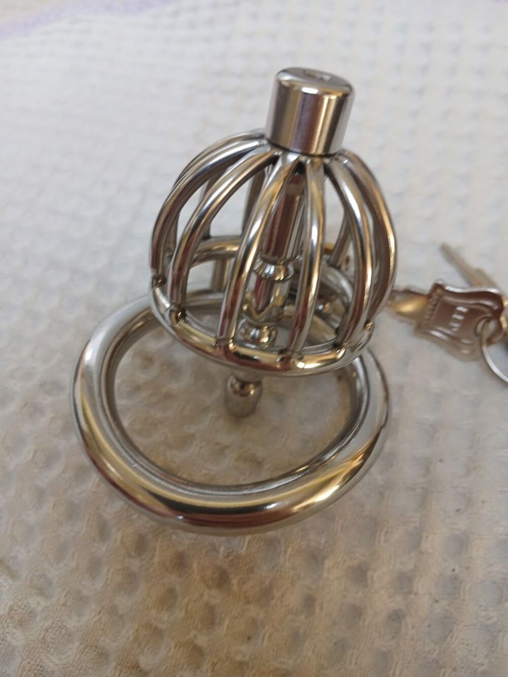 cage de chastet&eacute; inox 