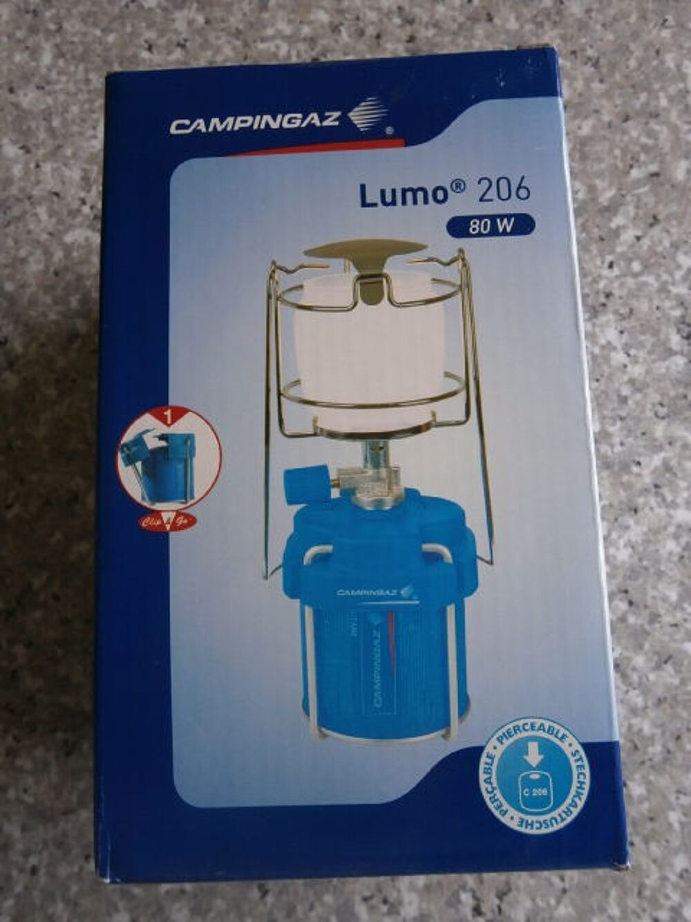 Lampe de camping Lumo 206 Camping Gaz 80w Neuve Sports
