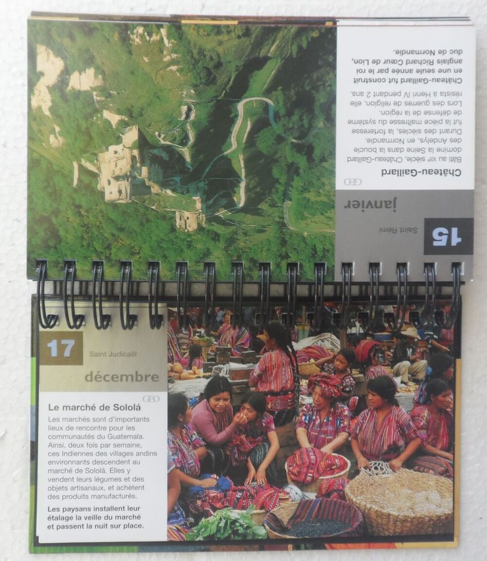 25 ans autour du monde 365 photos G&Eacute;O Fiches reli&eacute;es prot&eacute;g&eacute; Bricolage