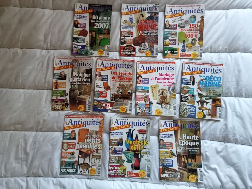 133 anciennes revues antiquit&eacute; brocante
ann&eacute;e de 2001 &agrave; 2012 Livres et BD