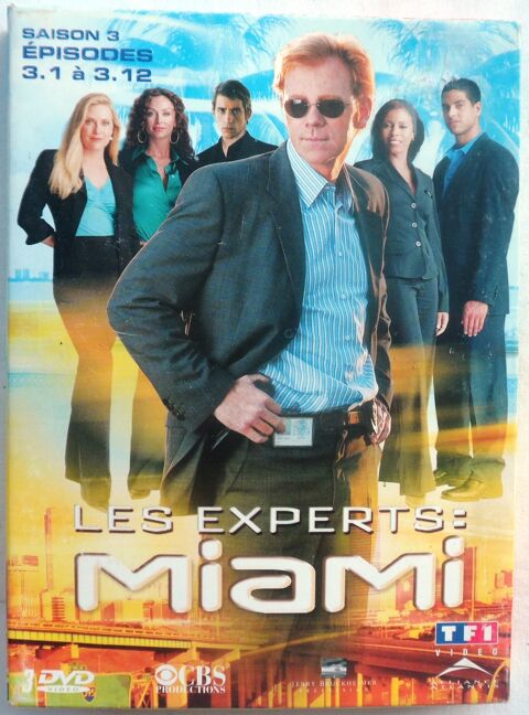 Les Experts : MIAMI  Saison 3 épisodes 3.1 à 3.12 
Coffret 5 Castries (34)