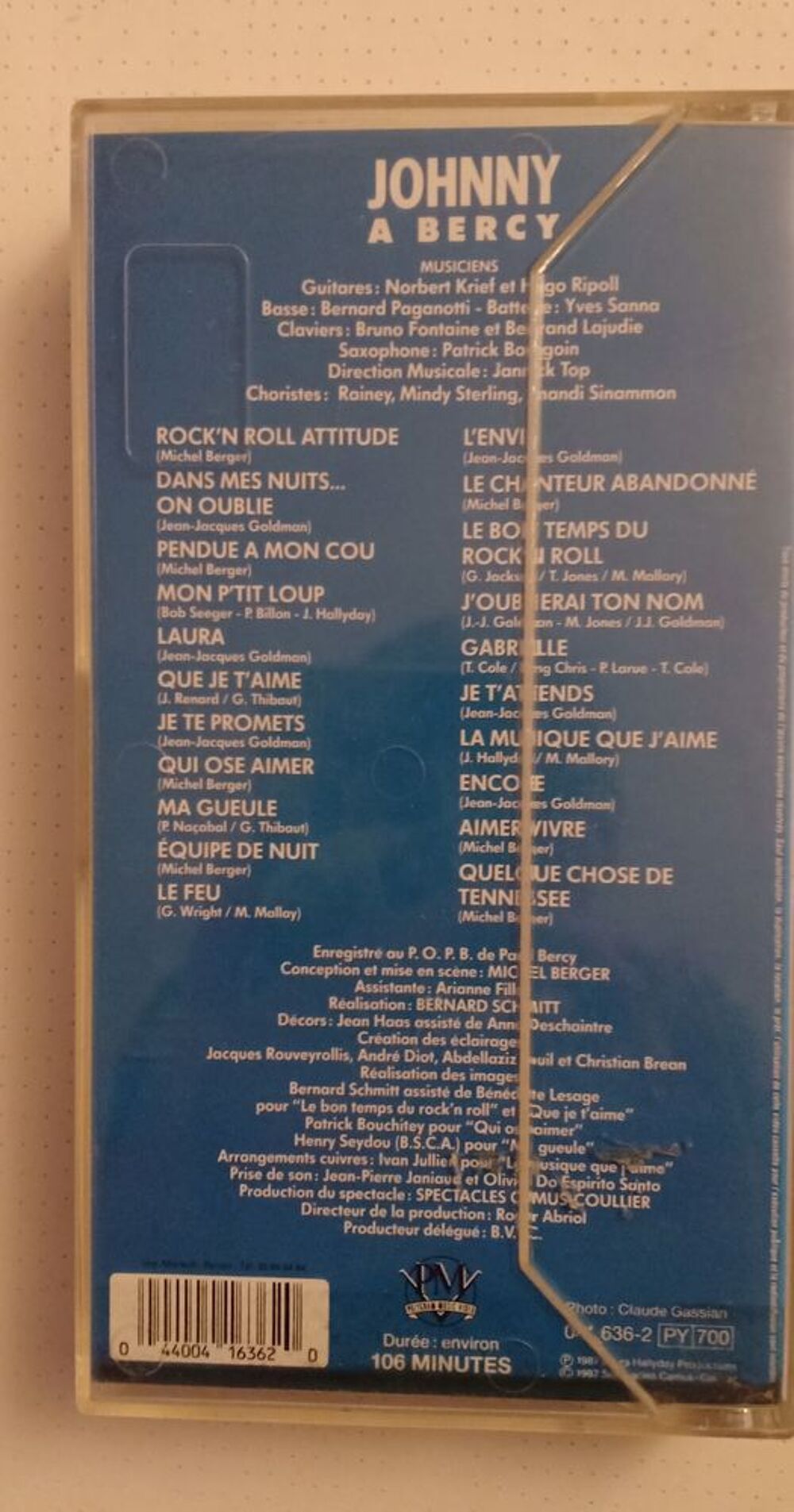 VHS Johnny &agrave; Bercy version int&eacute;grale DVD et blu-ray