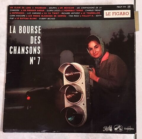 LA BOURSE DES CHANSONS N7 -33t / 25cm- BOURVIL- Edith PIAF 7 Tourcoing (59)