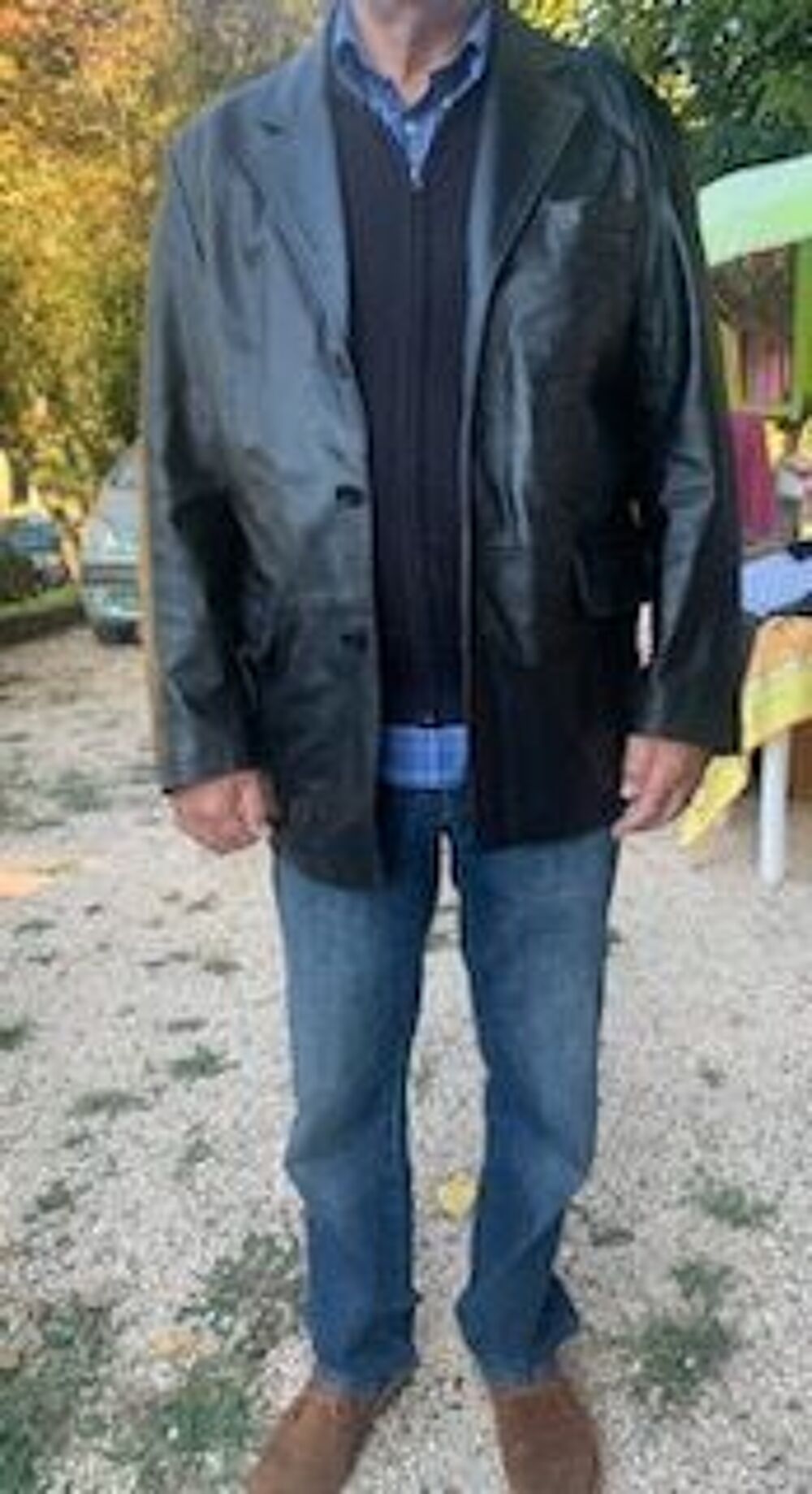 VESTE EN CUIR HOMME Vêtements