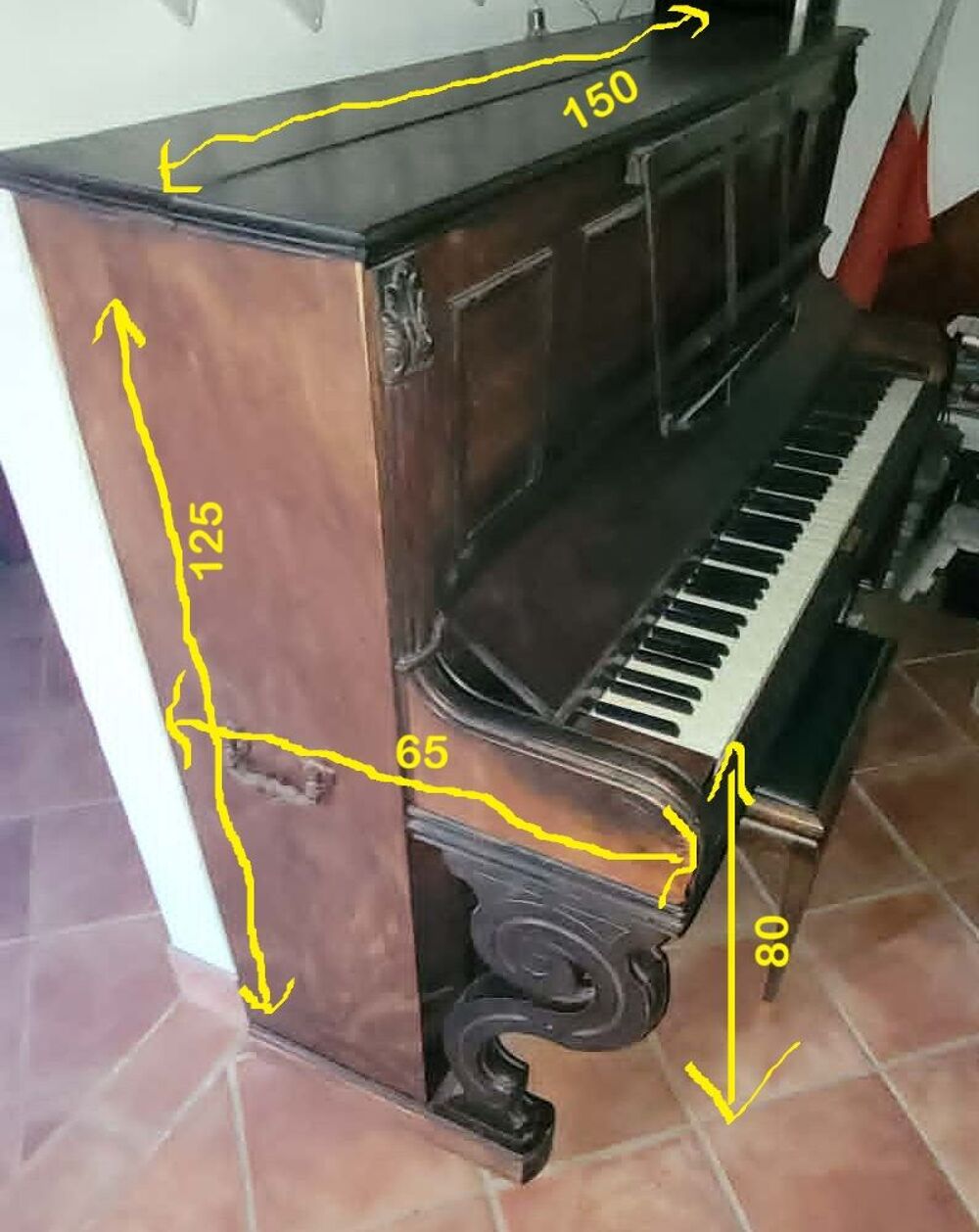 PIANO ANCIEN "K BORD" PARIS Instruments de musique