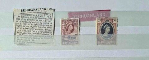 Timbres de collection de Bechuanaland 5 Gap (05)