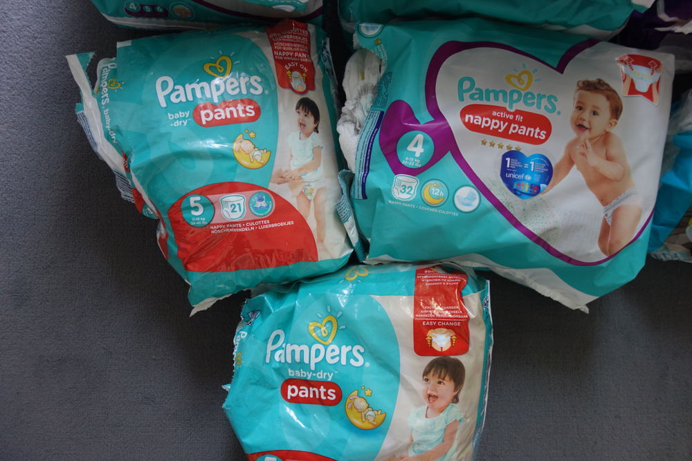 Couches-culottes Nappy pants T.4 + Pull Ups T.M Pu�riculture