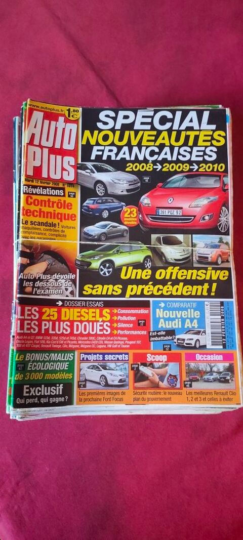 46 magazines Auto plus ann�e 2008 23 Avermes (03)