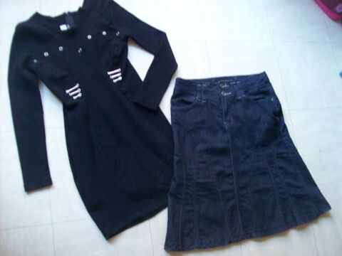 ROBE et veste noires, jupe jean fonc - S - zoe 6 Martigues (13)