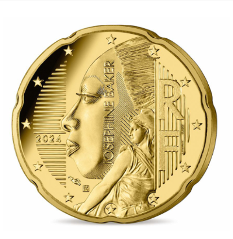 pice franaise 0,20 cts Josphine Baker de 2024 15 Ervy-le-Chtel (10)
