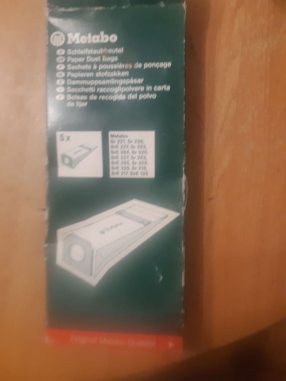 Sacs de poussi&egrave;re de pon&ccedil;age metabo lot de 5 Bricolage