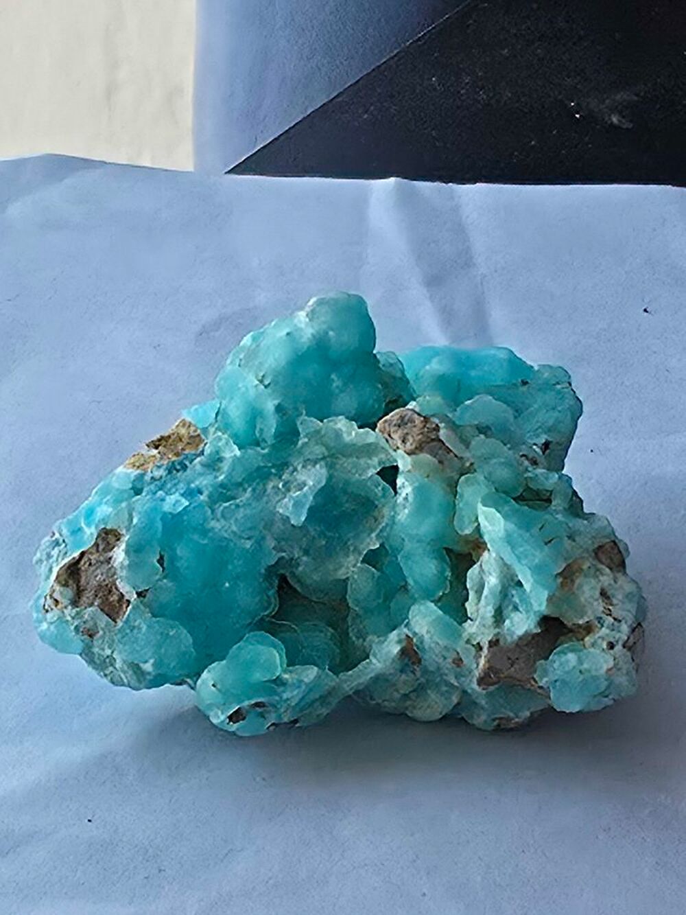 Pierre d'H&eacute;mimorphite Bleu Ciel de Collection-5,3 cm 