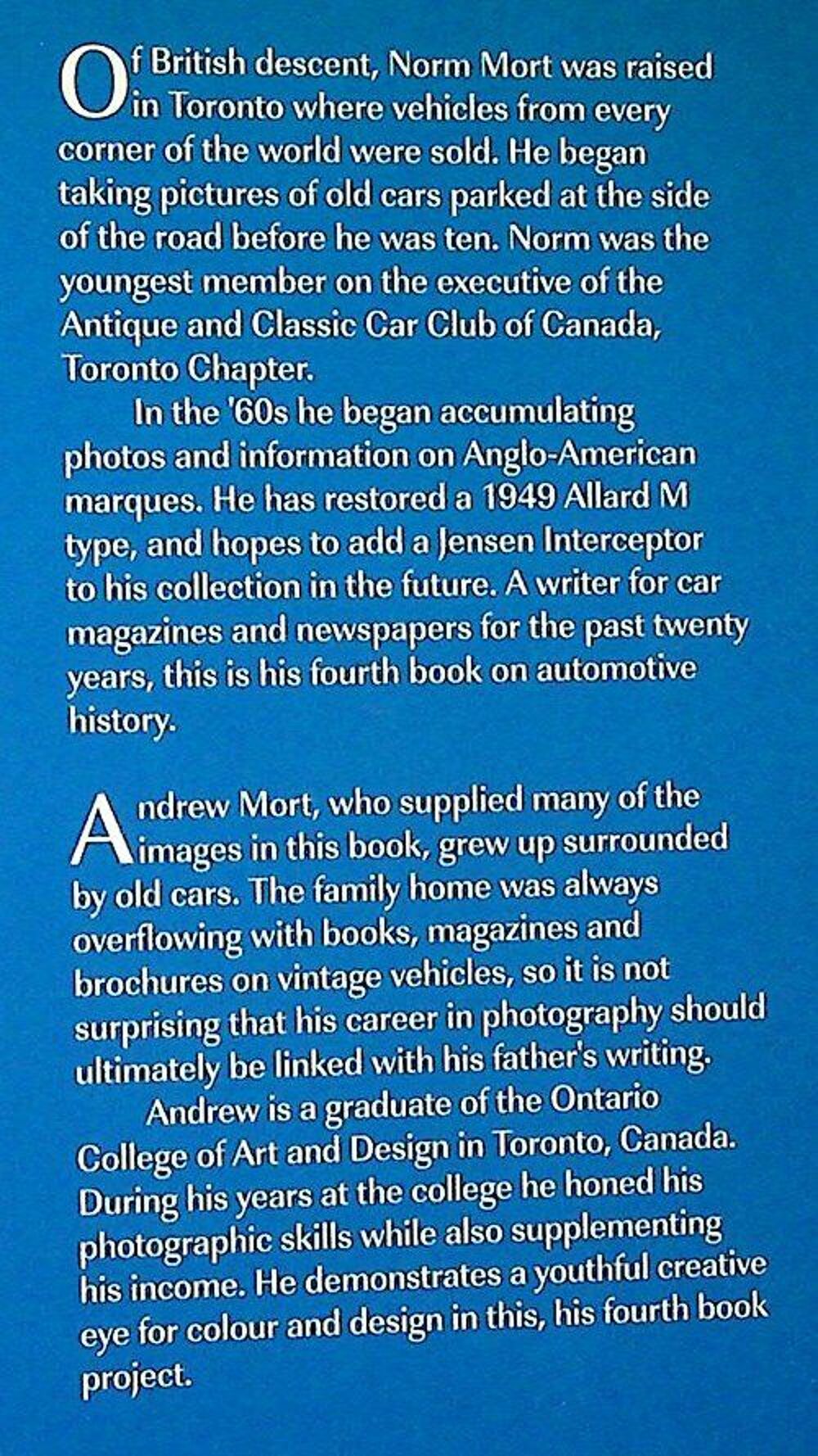 ANGLO-AMERICAN CARS from the 1930s to the 1970s de chez Velo Livres et BD
