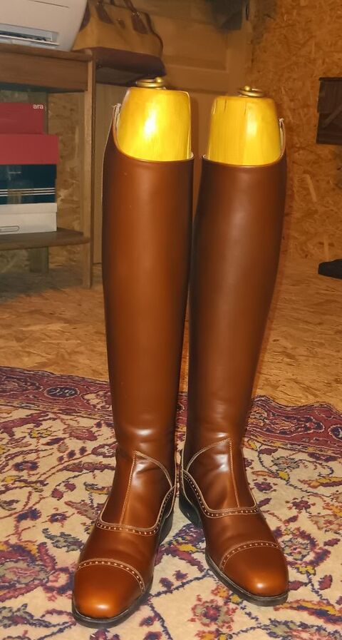BOTTES D'ÉQUITATION DRESSAGE - Marque  Alexandre  - Italie 1000 Alliancelles (51)