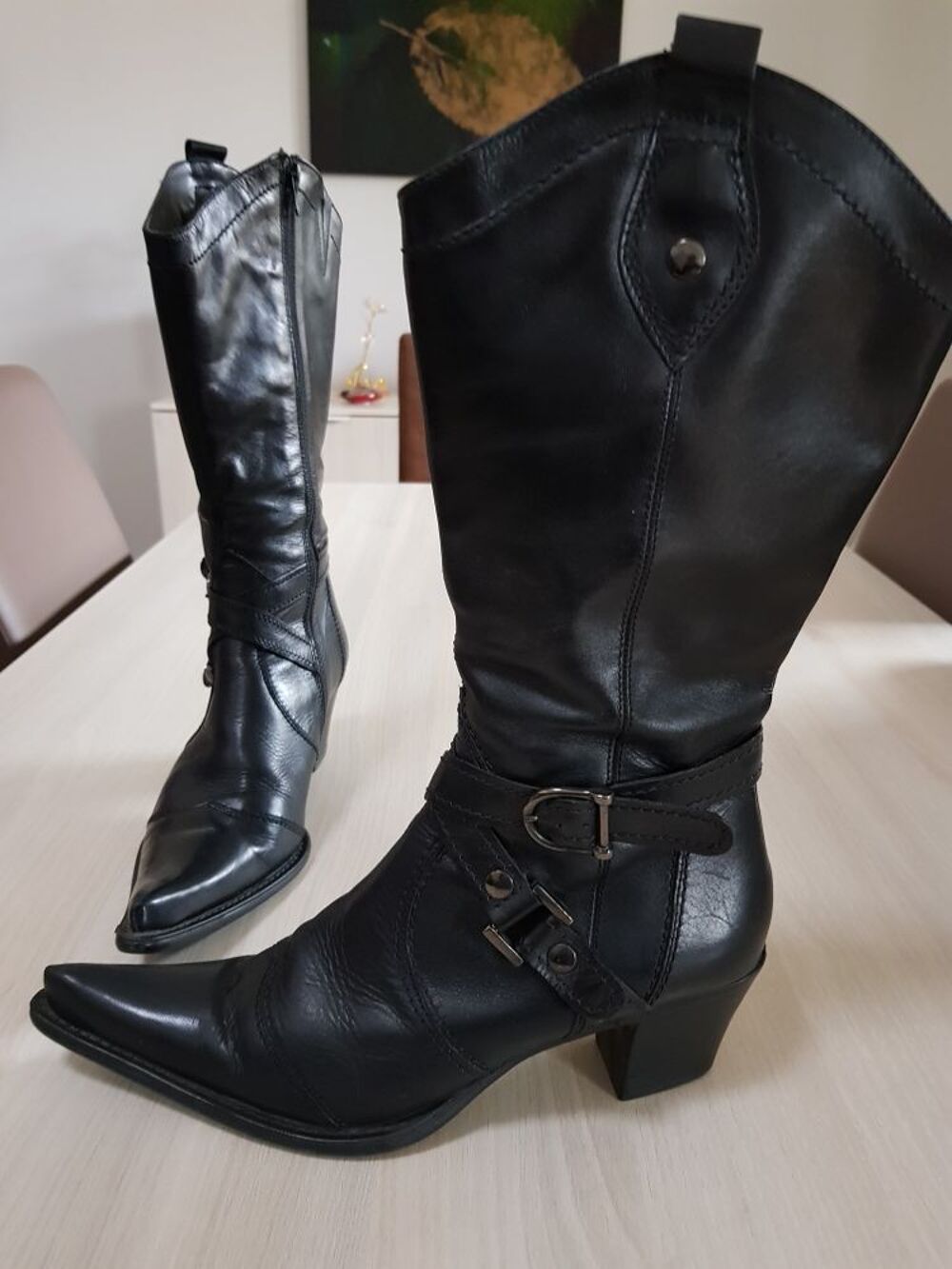 Bottes femme excellent &eacute;tat Chaussures