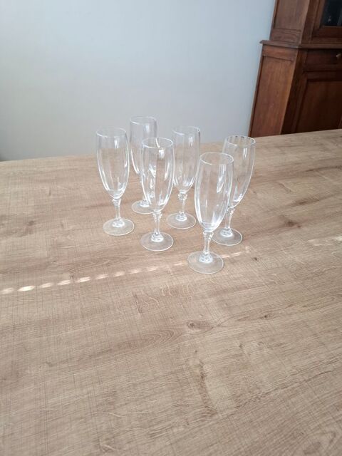 Lot de 6 fl�tes de champagne en cristal 120 Villeneuve-d'Ascq (59)