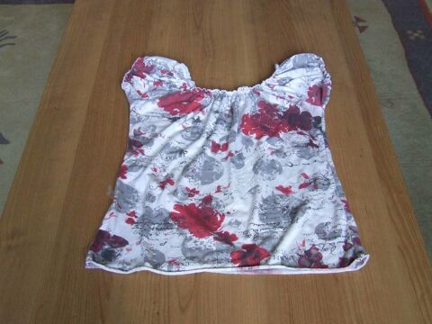 Débardeur T-shirt grenat et gris, Taille L (40 ou 3) 3 Bagnolet (93)