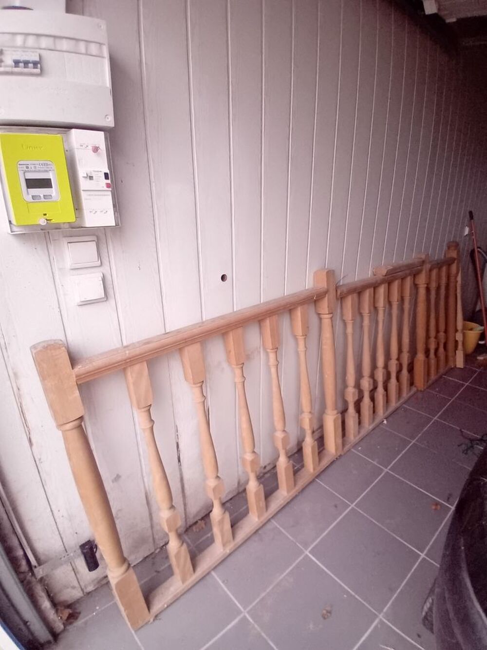 Garde corps en bois brut Bricolage