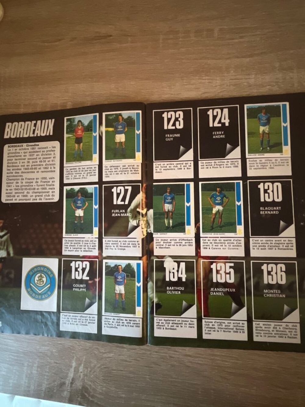 Album autocollants football "&nbsp; L&eacute;on Glowacki&nbsp;" football 1978 