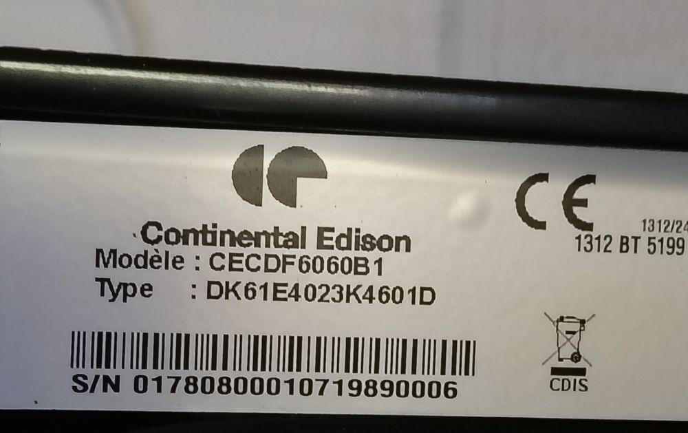 gazini&egrave;re 4 feux gaz et 2 fours &eacute;lectriques Electroménager