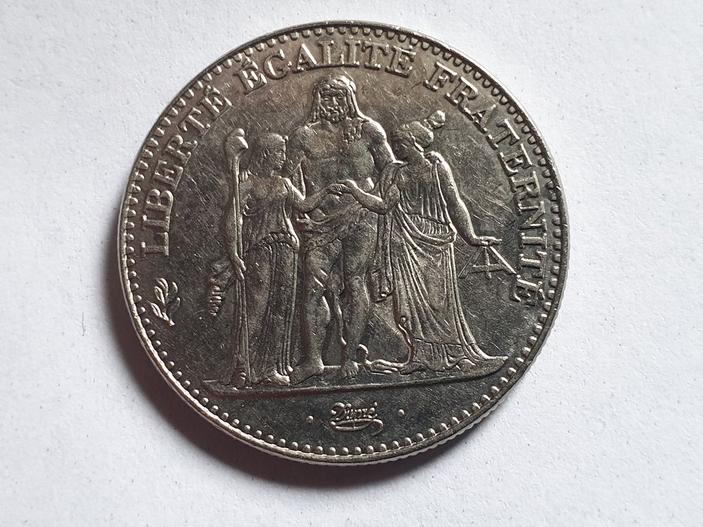 Pi&egrave;ce 5 francs Hercule de Dupr&eacute; 1996 