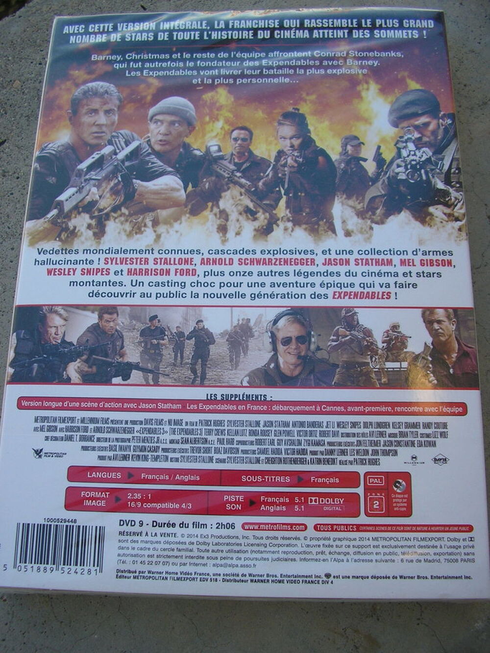 DVD Expendables 3 DVD et blu-ray