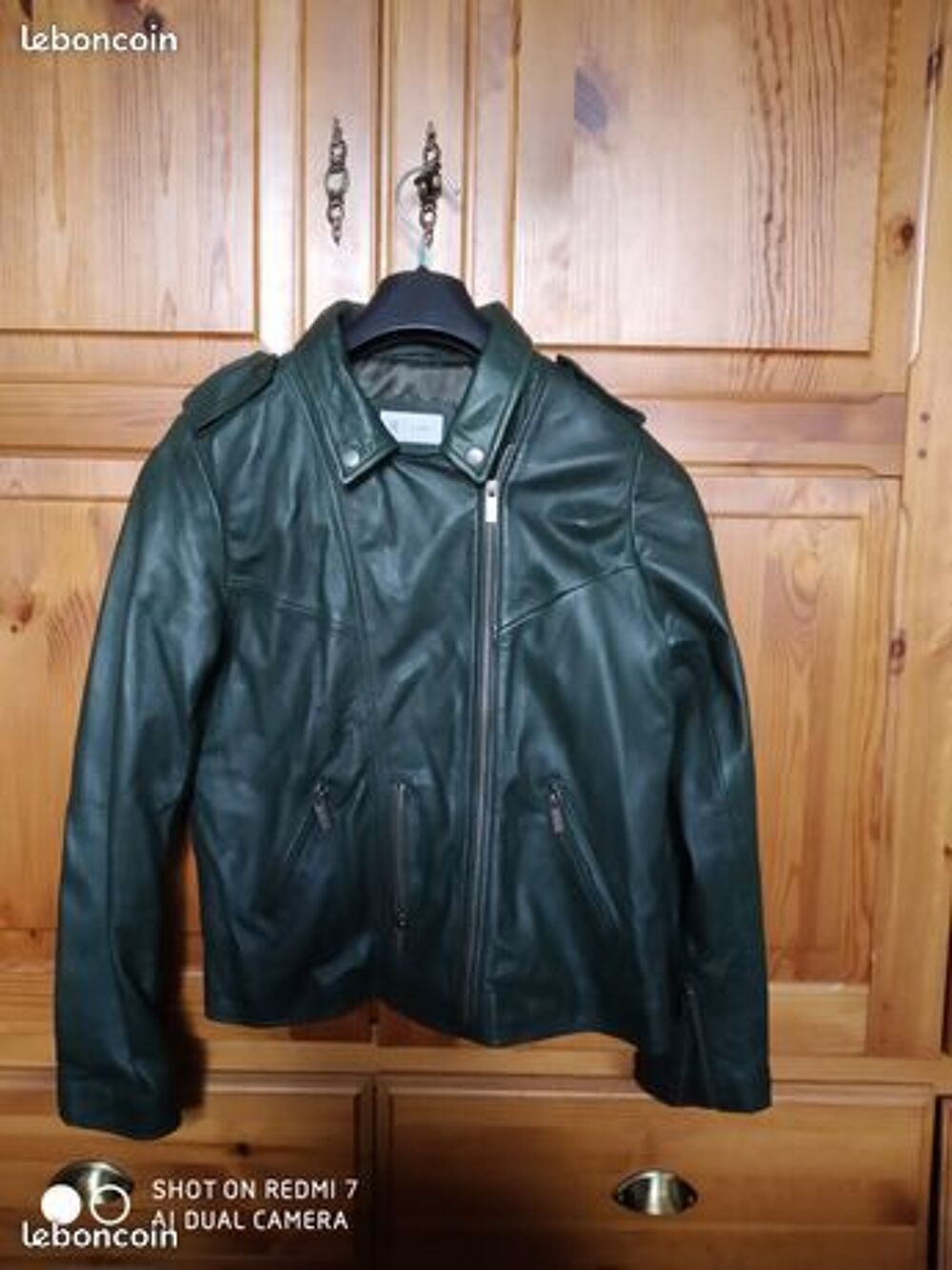 Veste en cuir agneau neuve R-Studio Maroquinerie