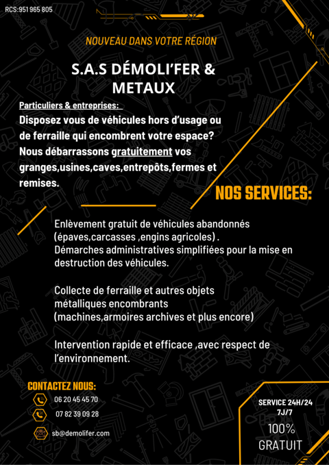 Désencombrement entrepôts usines fermes garages  0 13013 Chateau gombert