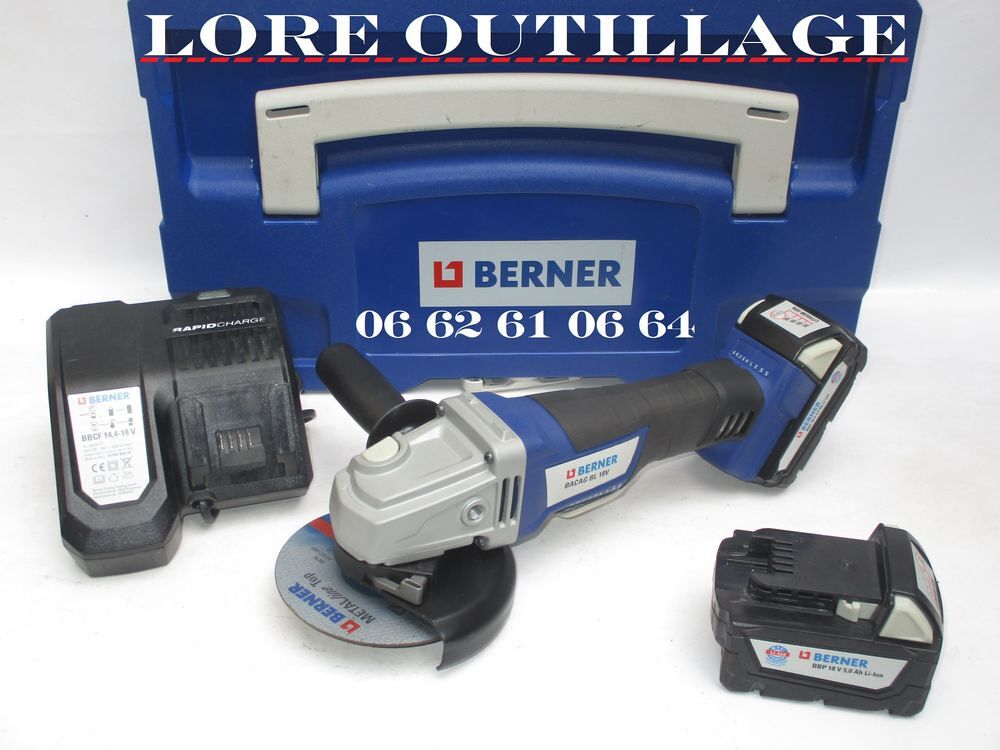 BERNER BACAG BL 18V - Disqueuse / Meuleuse Bricolage
