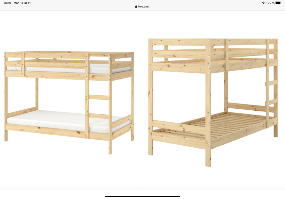 Lit superpos&eacute;s IKEA
Meubles