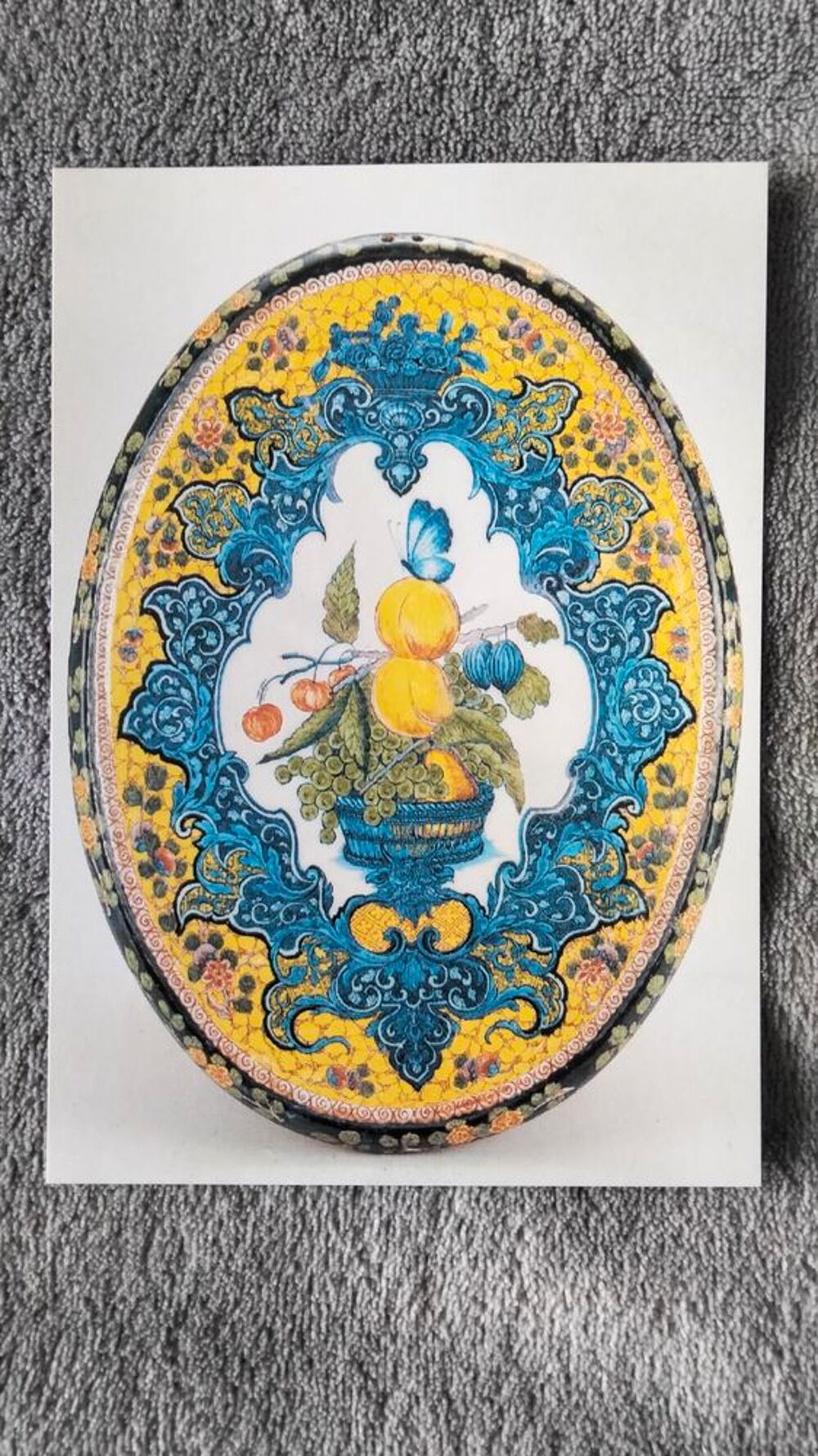 Lot deux cartes postales Mus&eacute;e Arts D&eacute;coratifs fa&iuml;ence 