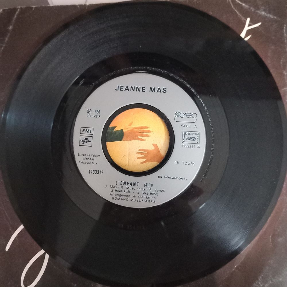JEANNE MAS / 3 X DISQUES VYNIL 45 TOURS CD et vinyles