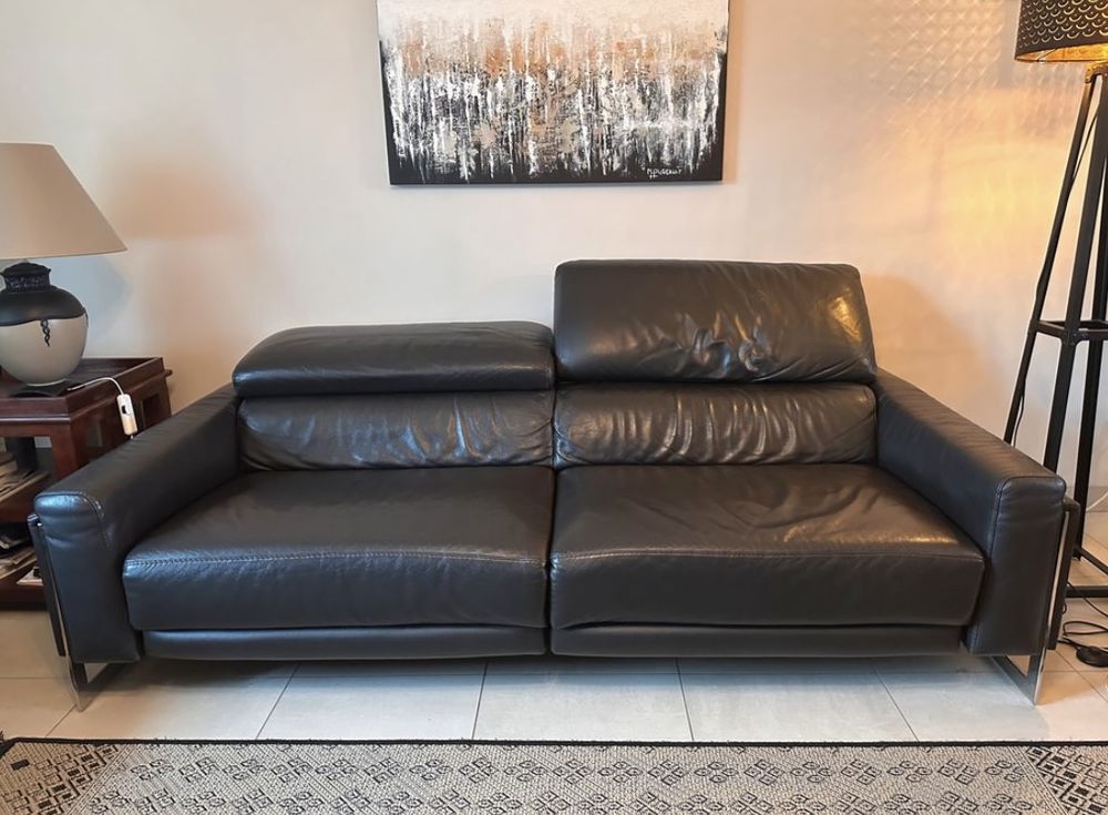 Canap&eacute; cuir relax 3 places Meubles