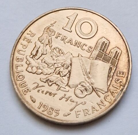 Pice de monnaie 10 Francs Victor Hugo 1985 (A) France 1 Cormery (37)