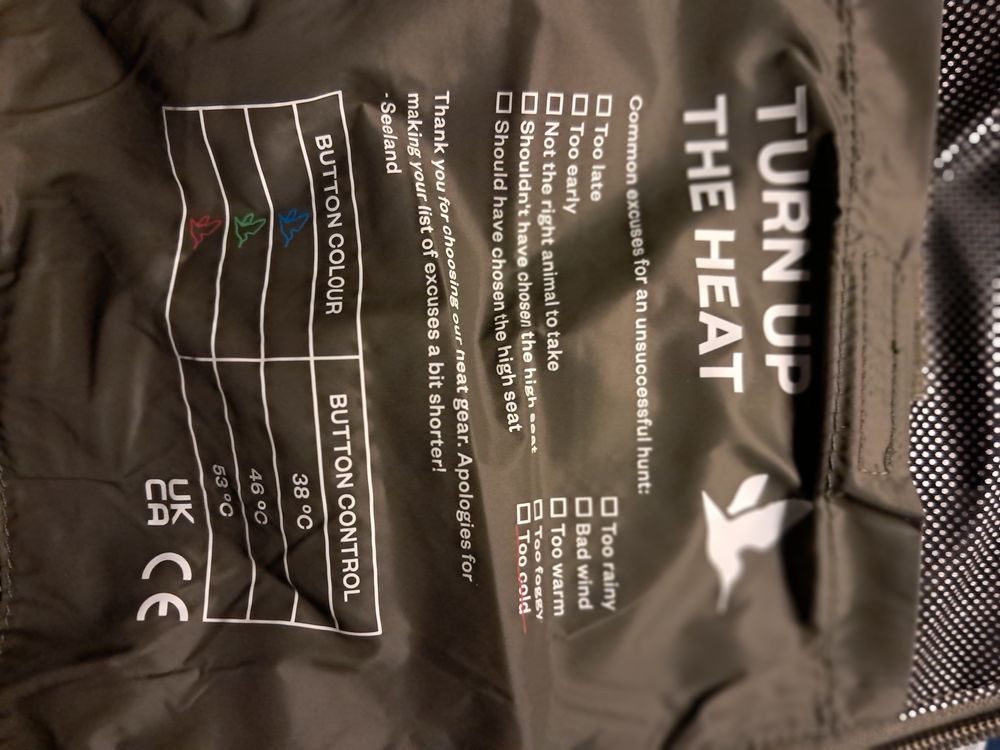 Gilet chauffant seeland celsius. Vêtements