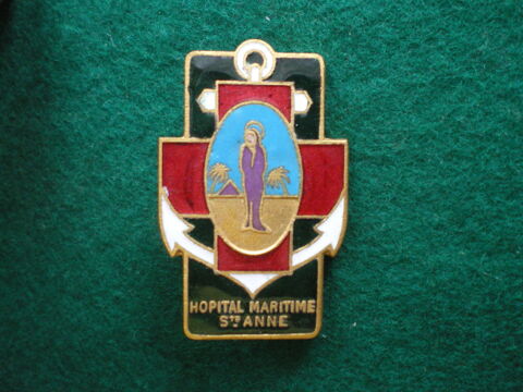 Insigne de Sant� - H�pital Maritime Sainte-Anne. 68 Caen (14)