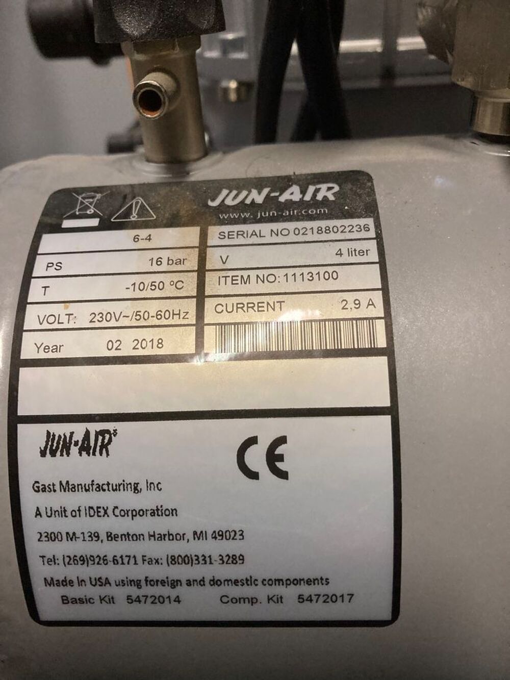 Compresseur Jun Air Bricolage