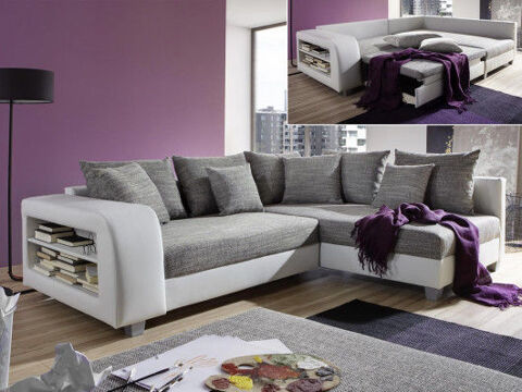 Canap d'angle convertible 3 places 390 Lourdes (65)
