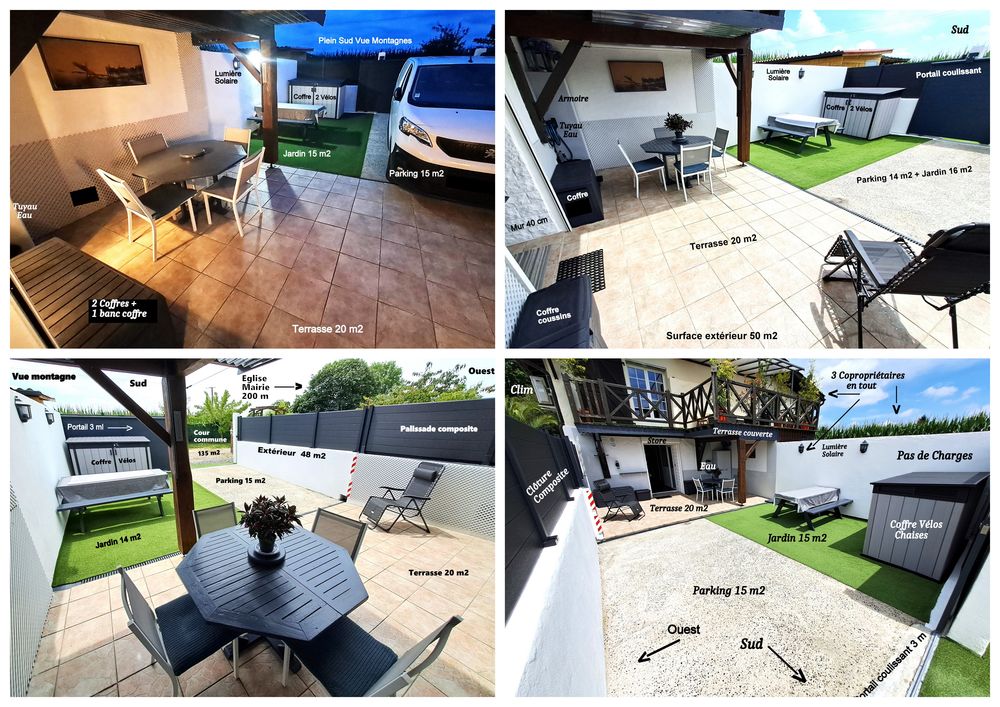 Vente Appartement R.D.J 90 M2 au Sol ( Appart + Terrasse + Parking + Jardin ) Labenne