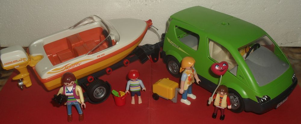 Playmobil Voiture Remorque et Hors-bord Jeux / jouets