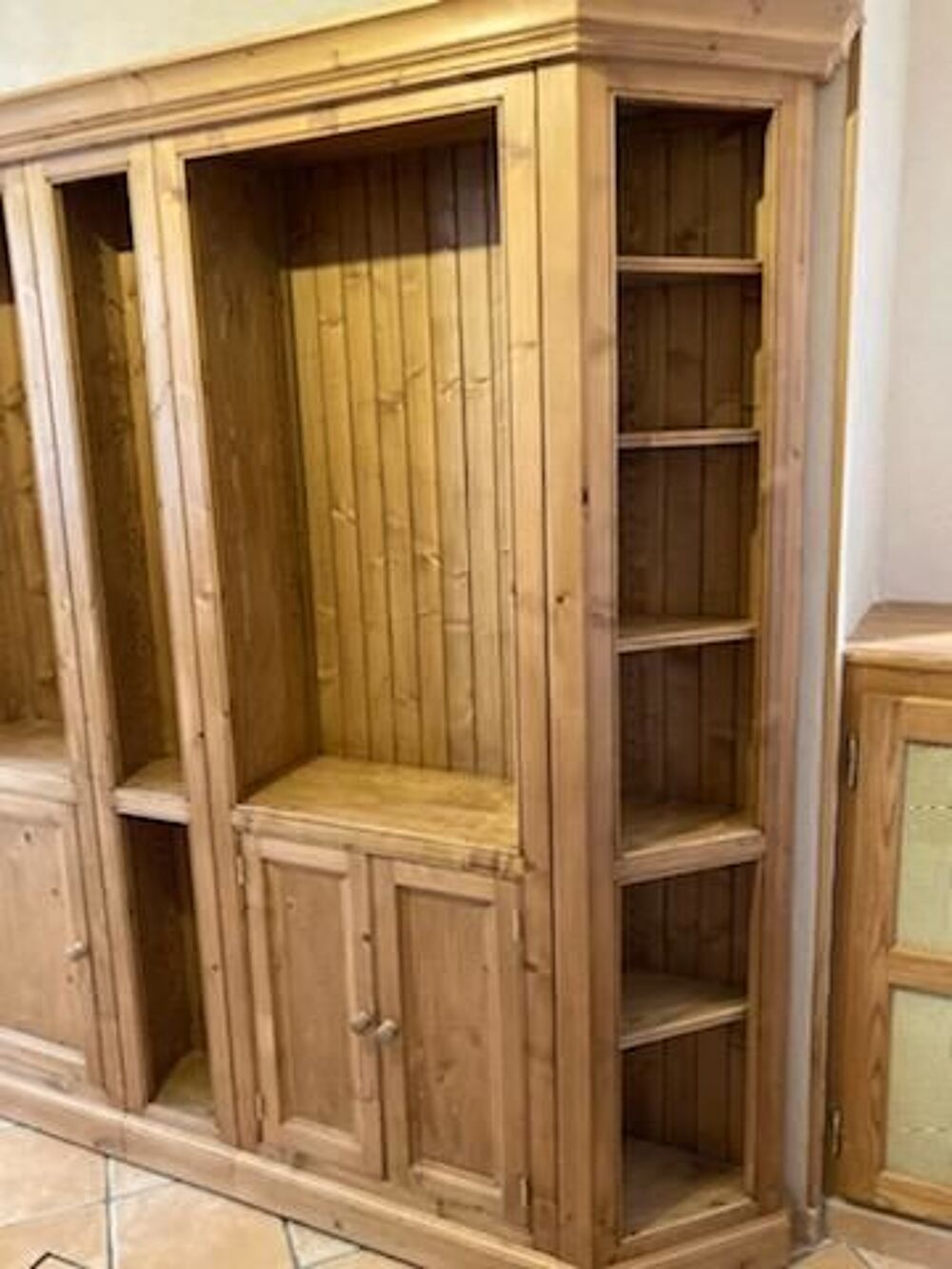 Biblioth&egrave;que interior"s &eacute;pic&eacute;a massif cir&eacute; Meubles
